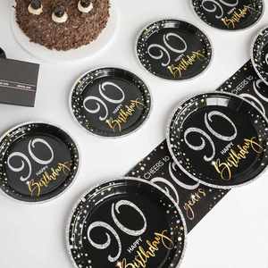 Modern 7 Inch Foil Disposable Paper <b>Plate</b> Pack Hot Selling for Birthday & Holidays Theme Party Decorations - Product Image 2