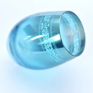 <span class=keywords><strong>Gobelet</strong></span> à vin moderne sans pied en verre bleu cobalt transparent, <span class=keywords><strong>personnalisé</strong></span>, pour la vente en gros, avec <span class=keywords><strong>gobelet</strong></span> à café assorti - Product Image 2