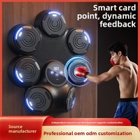 Machine de boxe musicale verticale intelligente, cible murale électronique pour entraînement à domicile, sac de frappe intérieur pour adultes et enfants, équipement de Sanda
