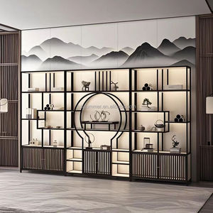 Scaffale <span class=keywords><strong>da</strong></span> <span class=keywords><strong>Collezione</strong></span> Fullsummer, Divisorio per Soggiorno, Mobile Porta Vini, Espositore Decorativo, Mensola <span class=keywords><strong>da</strong></span> Parete - Product Image 5