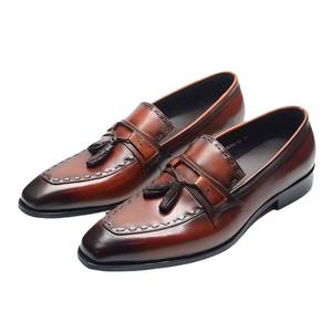 Chaussures décontractées rétro personnalisées pour hommes, chaussures habillées à bout pointu, chaussures décontractées d'automne, chaussures habillées et Richelieu en cuir pour hommes, directement de l'usine - Product Image 3