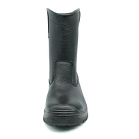 MAXITOUGH Bottes hautes Chaussures de sécurité imperméables en cuir de vachette Bottes de protection antistatique en acier résistant aux perforations