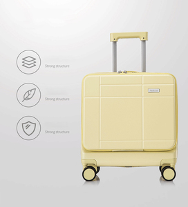 Nouvelle valise universelle à roulettes 18 pouces en ABS+PC avec porte-gobelet et <span class=keywords><strong>port</strong></span> de charge USB, <span class=keywords><strong>bagage</strong></span> de cabine - Product Image 1