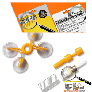 Outil professionnel de réparation de pare-brise de voiture avec matière plastique liquide en verre rapide pour tous les types de dommages ponctués par rayures - Product Image 4