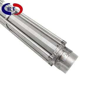 Nouvelle filtration haute précision tout-soudé 304 316L acier inoxydable cale fil écran maille filtres cylindres