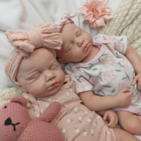 Poupées Reborn LouLou à Bouche Ouverte Réalistes, Corps Souple en Silicone, Bébé Peint à la Main, Peut Tenir une Sucette pour un Confort Émotionnel