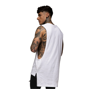Débardeur pour homme personnalisé avec logo 2022, respirant, surdimensionné, vêtements de sport, débardeur de sport, polyester/coton 180g - Product Image 1