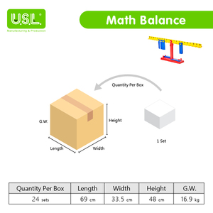 ตราชั่งคณิตศาสตร์พลาสติกเพื่อการศึกษาของเด็กสำหรับนักเรียนอายุ5ถึง7ปีของเล่นเพื่อการศึกษาที่สนุก - Product Image 2