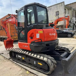 Mini-excavatrice d'occasion 6 tonnes Kx163 fabriquée au Japon au prix le plus raisonnable, en vente à Shanghai - Product Image 1