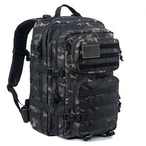 Sac à dos tactique 45L en Oxford 900D à faible MOQ, avec poche Molle, sac d'assaut, sac à dos tactique de camping, sac à dos de randonnée OEM - Product Image 3
