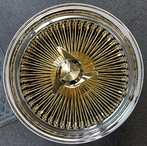 Jantes en acier à rayons profonds de 20 à 26 pouces, finition chrome doré, 4 pièces, PCD 5x114.3, neuves - Product Image 4