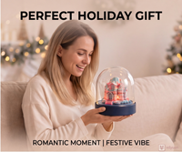 Lampe de nuit LED en forme de château en papier 3D couleur macaron style Ins pour décoration de bureau, cadeau de Saint-Valentin, Noël, anniversaire