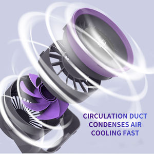 High-quality minimalist new <b>rechargeable</b> mini desktop <b>fan</b> with digital display - Product Image 5