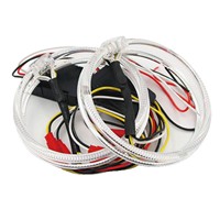 Feux décoratifs de voiture à LED bicolores blanc et jaune, type Angel Eye et Devil Eye, guide de lumière LED, modèle 360 RT5 12V OLIVER