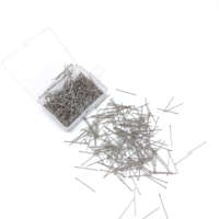 Vente en gros en acier inoxydable petite épingle à main bricolage aiguille fixe aiguille de perle support de vêtement aiguille de mèche de décision