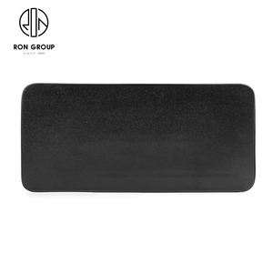 <span class=keywords><strong>Platos</strong></span> planos redondos de estilo japonés, <span class=keywords><strong>platos</strong></span> de cerámica negros <span class=keywords><strong>baratos</strong></span> para restaurante - Product Image 6