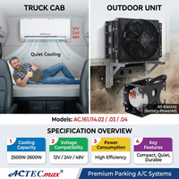 Climatiseur de toit pour camion ACTECmax AC.161.114.02 12V DC 2500W certifié CE, haute qualité, pour rénovation/amélioration des camions