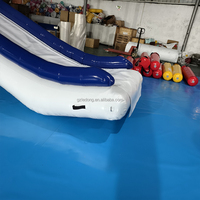 Toboggan Aquatique Flottant Gonflable en PVC Étanché pour Quai, Yacht et Piscine, Jeux de Parc Aquatique