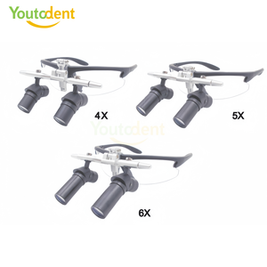 <strong>4X</strong> 5X 6X Professional Dental <strong>Surgical</strong> <strong>Loupes</strong> 48&deg; Ergo <strong>Loupes</strong> Optical Lens 350-420mm Working Distance with LED Light - Product Image 2