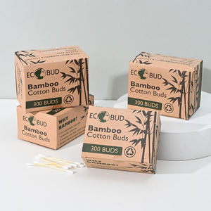 <span class=keywords><strong>Hisopos</strong></span> de Bambú y Algodón, 300 Unidades, Caja de Cartón Kraft, Biodegradables, Ecológicos, Sostenibles, de un Solo Uso, para Limpieza Diaria - Product Image 6