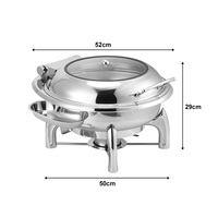 Vente en gros de l'usine de chauffe-plats en acier inoxydable chauffe-plats multi-combustibles robustes équipement de restauration de nouvelle génération
