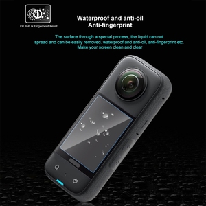 Precio al por mayor 2 uds pegatinas de película protectora para Insta360 X3 PULUZCurved HD película de pantalla accesorios protectores - Product Image 2