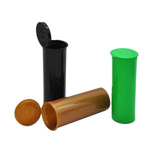 Tube en plastique de couleur personnalisé à l'épreuve des enfants Pop Top stockage portable Squeeze pilule capsule bouteille pharmacie boîte à pilules étui - Product Image 6