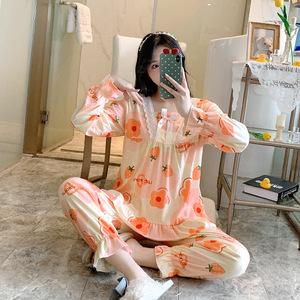Venta al por mayor de pijamas Pillama Mujer Pijama Por Mayor <span class=keywords><strong>Ropa</strong></span> De Dormir Pijama Femmes Dos Piezas Loungewear Set Pijama para Mujer - Product Image 3