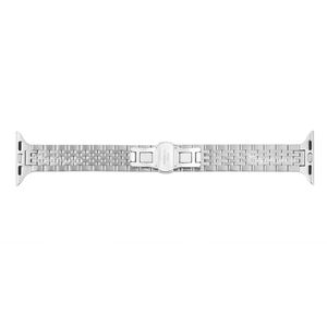 Bracelet de luxe en acier inoxydable pour montre avec fermoir papillon à dégagement rapide, respirant, 195 mm, pour tailles 38-49 mm - Product Image 2
