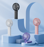 Ventilateur portable USB ultra-fin pliable avec batterie 2000 mAh, emballage en boîte couleur et logo personnalisé