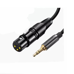 <span class=keywords><strong>XLR</strong></span> a micrófono de 3,5mm Aux Audio HiFi Cable 3,5 <span class=keywords><strong>Jack</strong></span> macho a <span class=keywords><strong>XLR</strong></span> hembra Mic Cable para Smartphone videocámaras DSLR Cámara ordenador - Product Image 4
