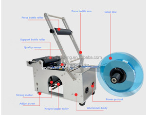 Étiqueteuse de bureau électrique pour bouteilles rondes et canettes <span class=keywords><strong>en</strong></span> <span class=keywords><strong>aluminium</strong></span>/étiqueteuse Application alimentaire - Product Image 6
