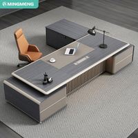 Scrivania Direzionale di Lusso Moderna, Resistente Tavolo da Manager, Capo e Presidente per Ufficio