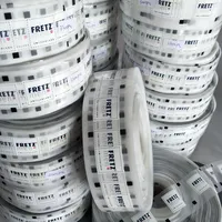 Double Face Per L'abbigliamento Tessili di Lavaggio di Nylon Taffettà Abbigliamento Trasferimento di Calore Etichette Rotolo