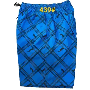 Free Shipping 3000pcs LT001 Mix Color Summer cotton Men casual board Plaid stripe beach shorts