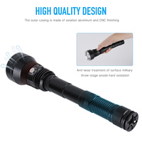 Boruit 10000 haute lumen aluminium étanche Charge Led torche de plongée sous-marine Flash lumière lampe pour la plongée
