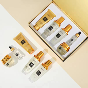 Ensemble de soins de la peau pour le visage de luxe de marque privée, de haute qualité, pour un teint éclatant, soin personnel, resserrement, soin de la peau à l'or 24 carats - Product Image 6