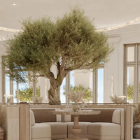 Arbre de lune géant décoratif personnalisé pour le Ramadan, grands arbres artificiels de Moringa et de Magnolia, faux olivier artificiel