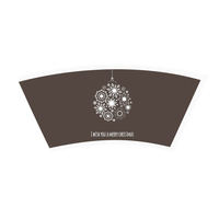 Ventouses en papier blanc vierges en pâte de bois pour gobelets, 150ml, 200ml, 300ml