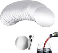 Disque anti-goutte en aluminium pour bec verseur de vin, accessoires de bar argentés