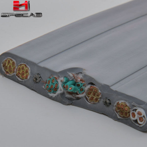 Cable Plano para Elevador TVVB de 60 Hilos y 0.75mm, Conductor de Cobre Fino Libre de Oxígeno, Cubierta Flexible de PVC (<span class=keywords><strong>TM2</strong></span>), 300V/500V, Alta Capacidad de Elevación - Product Image 6