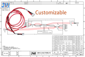 制造商小型镀锡铜线连接器柔性IP67额定电缆组件，用于医疗电源输出适配器 - Product Image 2