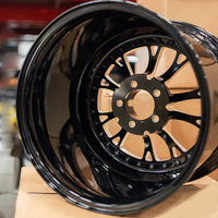 Rines Beadlock Personalizados de Cromo Pulido Negro Fresado de 15 16 17 18 19 20 22 Pulgadas para Corvette Supra Mustang Drag Wheels