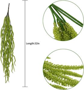 Arche de mariage suspendue en soie <span class=keywords><strong>Amarante</strong></span> 32 pouces, perles vertes, glycine, décoration moderne faite à la main, respectueuse de l'environnement - Product Image 6
