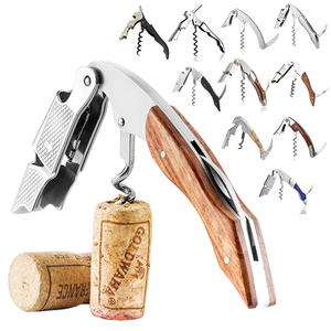 Ouvre-bouteille-Tire-bouchons professionnels pour bouteilles de <span class=keywords><strong>vin</strong></span> avec coupe-feuille et décapsuleur-<span class=keywords><strong>Clé</strong></span> à <span class=keywords><strong>vin</strong></span> manuelle pour serveurs - Product Image 1