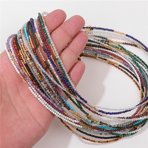 Nuevo y exquisito collar de piedras preciosas facetadas pequeñas para mujer, joyería hecha a mano, collar con cuentas de cristales curativos para regalos de vacaciones - Product Image 4