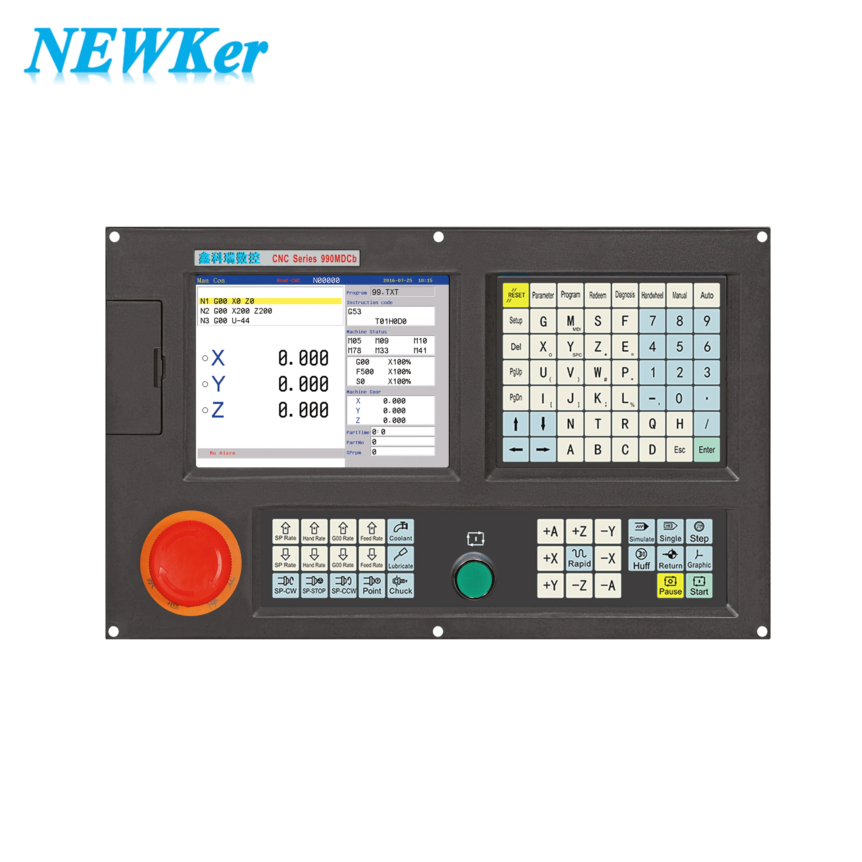 NEWKer Ad Alte Prestazioni 4 assi di fresatura e foratura fresatura sistema di cnc 3 assi mini cnc controller