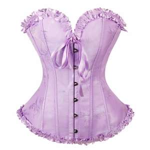 6 couleurs couleur fraîche Sexy dentelle arc palais pousser soutien-gorge 6 rangées de boucle en acier sangle corps façonnage ceinture surbuste haut - Product Image 2