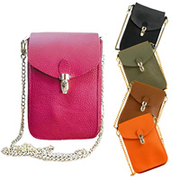 Pochette de téléphone portable étanche en cuir pour femmes, sac à bandoulière pour téléphone portable, vente en gros