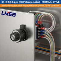 Potenziometro Antideflagrante LMEB YH-W2, Regolatore di Velocità a Anello Singolo, Convertitore di Frequenza Regolabile Multi-Link 5k-100k